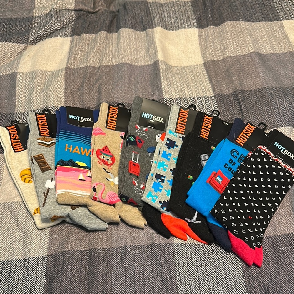 Colorful Casual Crew Socks with Fun Patterns